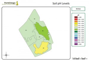 Soil zones are extrapolated from Electro conductivity data